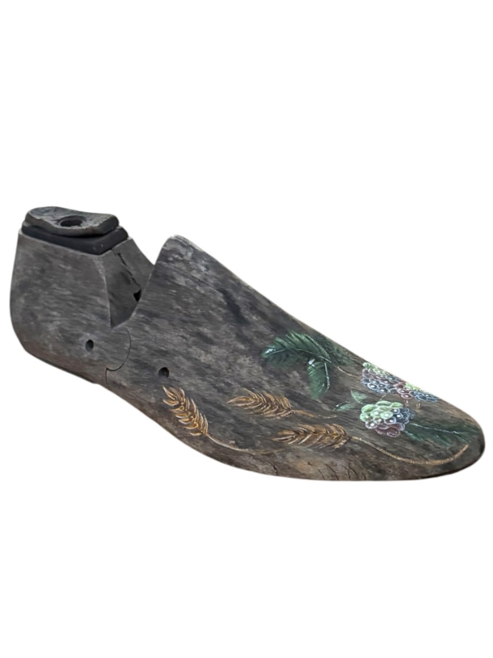ANTIQUE➕Hand Painted Wood Shoe Mold